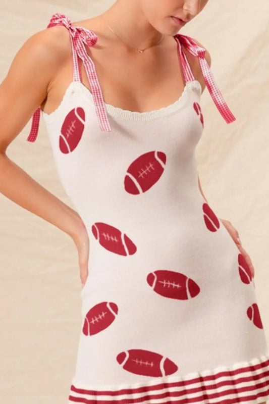 Gameday Football Knitted Mini Dress