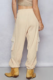 Elastic Waist Cargo Pocket Jogger Pants