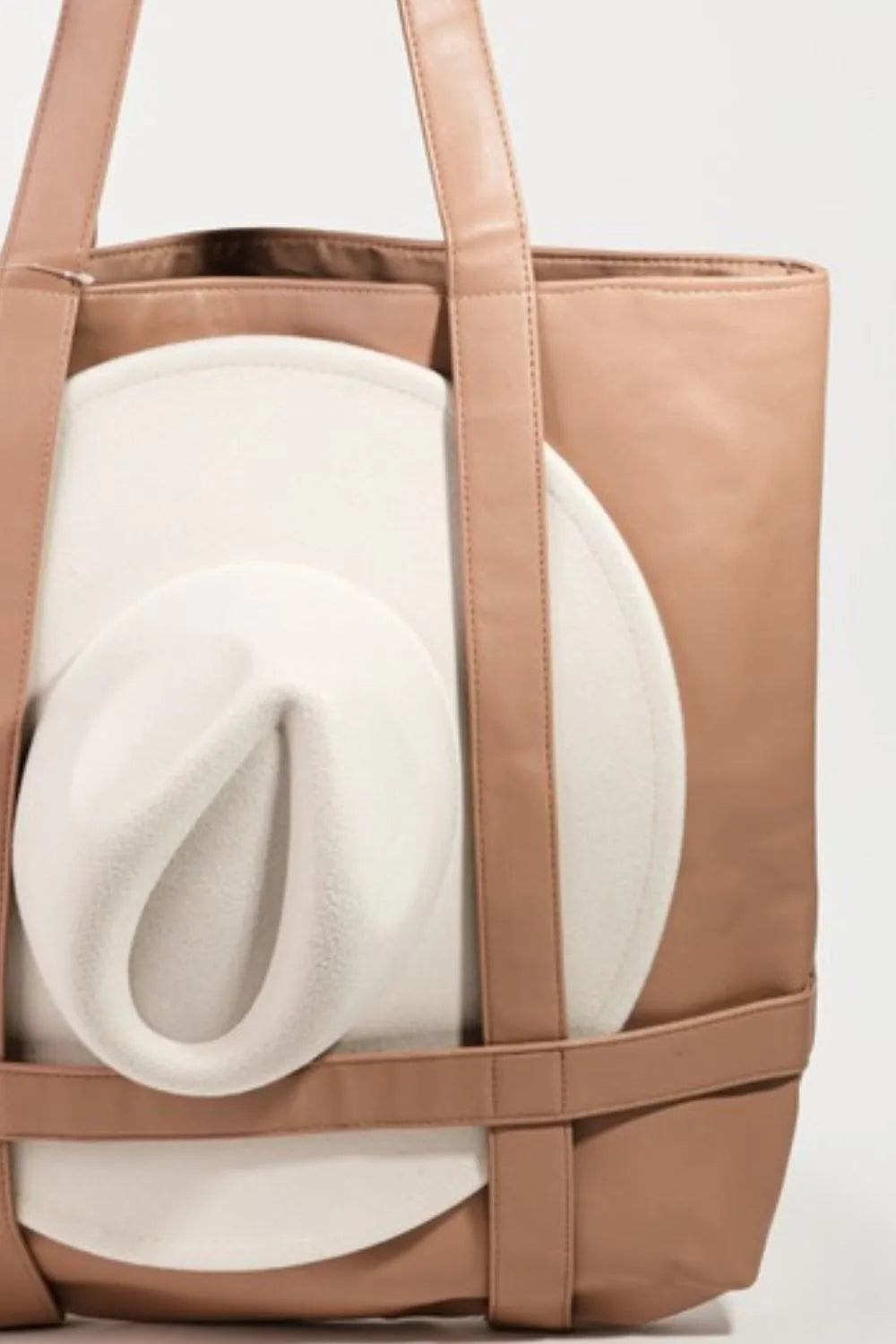 Leather Hat Transport Tote Bag