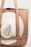 Leather Hat Transport Tote Bag