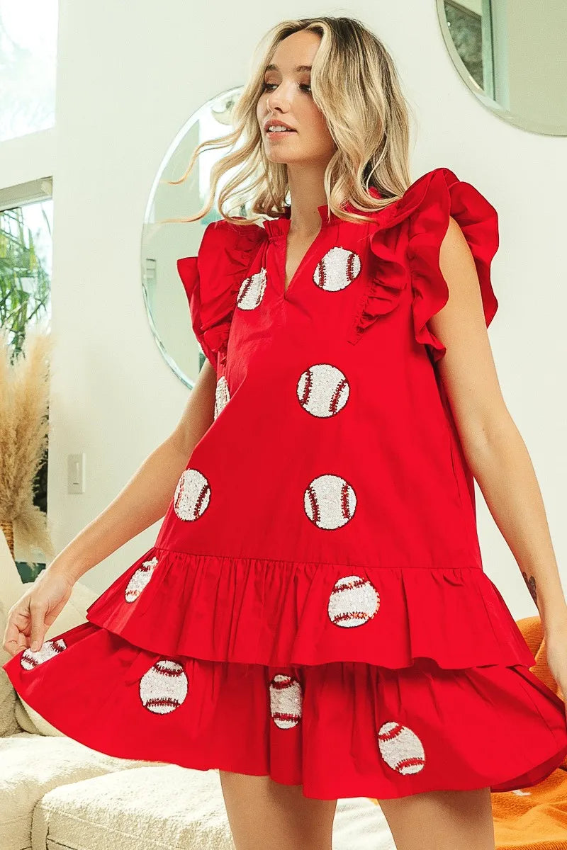 ns Baseball Patch Gameday Dress