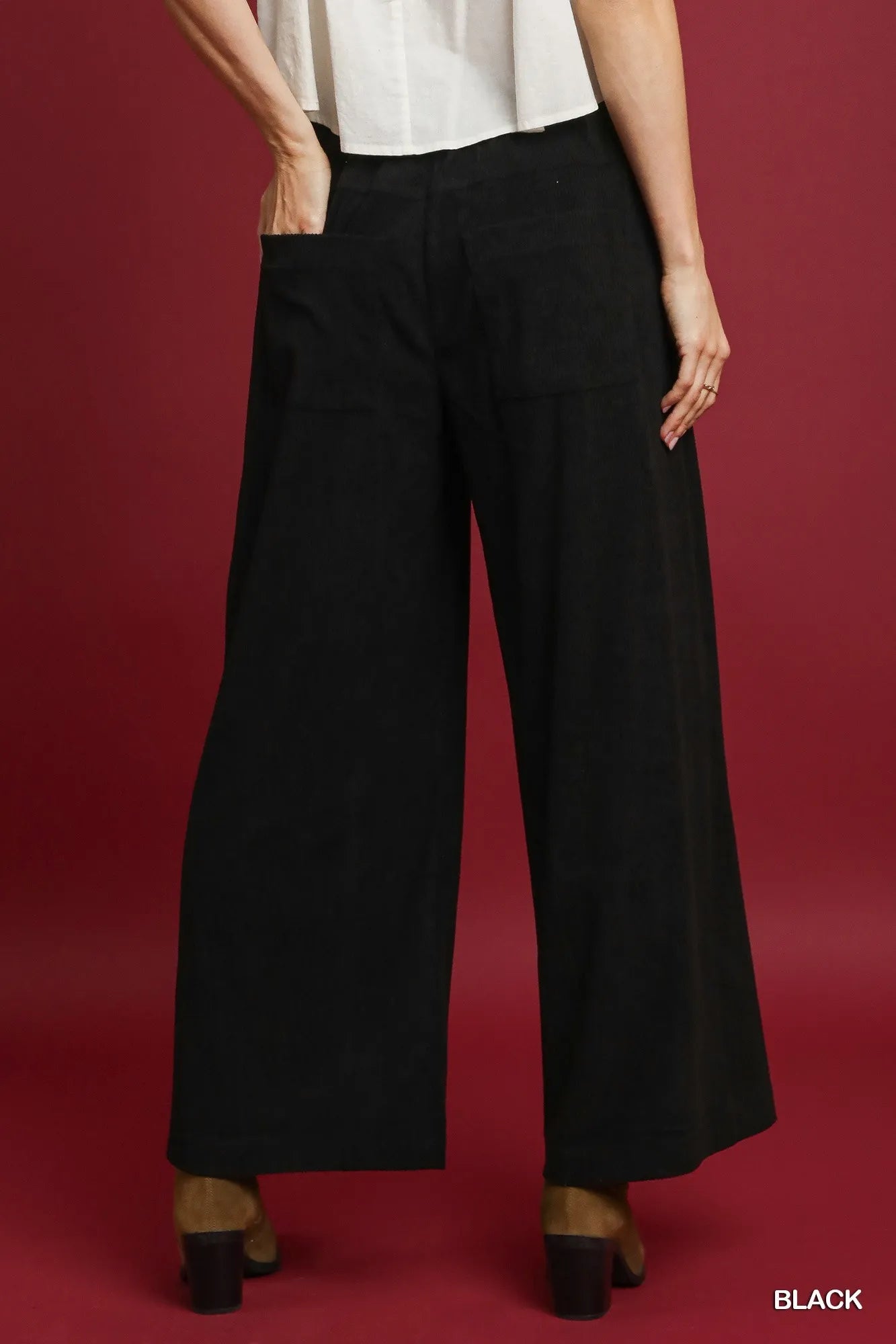 Palazzo High-Waist Flowing Pants