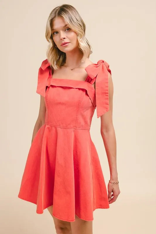 Fit and Flare Washed Gameday Dress