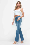 Full Size Cat's Whiskers Mid Rise Bootcut Jeans