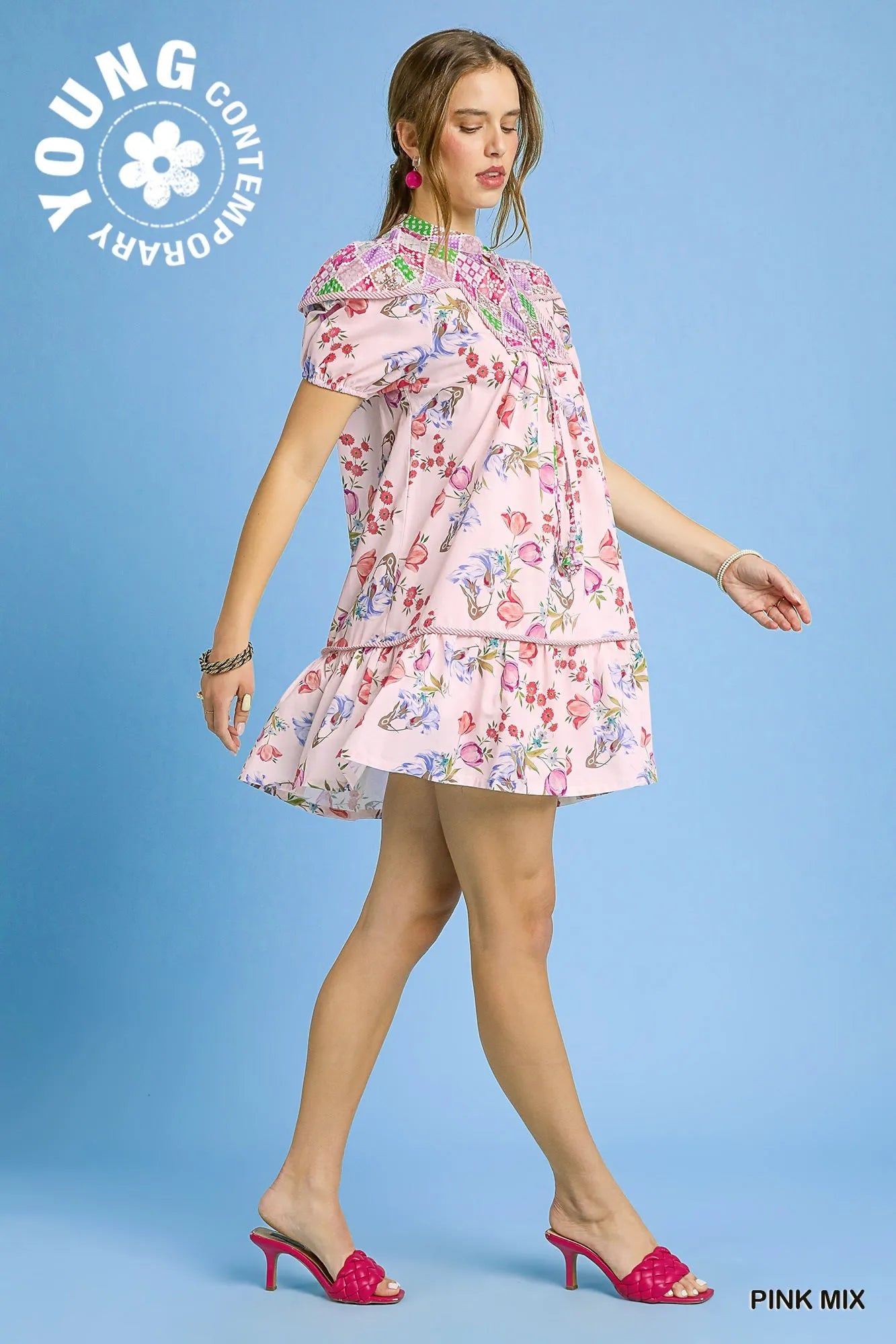 Whimsical Tiered Ruffle Babydoll Dress