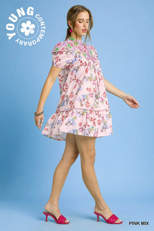 Whimsical Tiered Ruffle Babydoll Dress