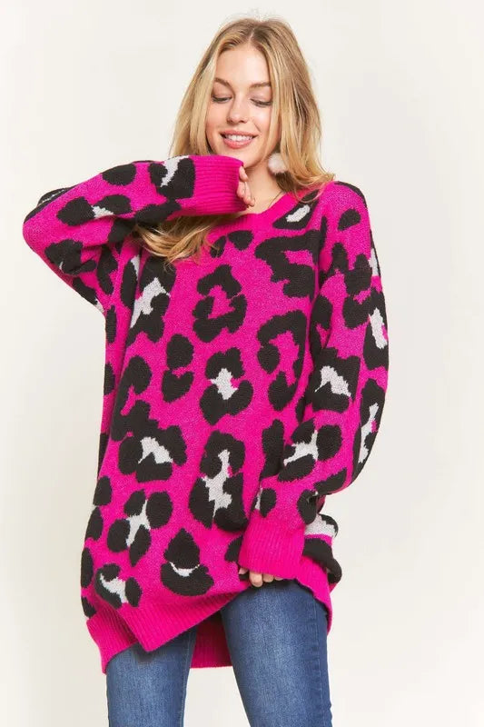 Warm & Soft Leopard Sweater Top