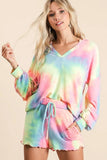 Tie Dye French Terry Top and Shorts Set