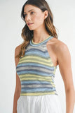 Space Dye Grecian Neck Knit Cami