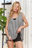  Loose Fit Lightweight Sweater Vest Top