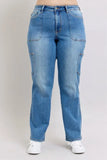 Full Size High Waist 90's Straight Jeans Plus Size