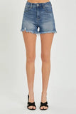 High Rise Side Slit Shorts