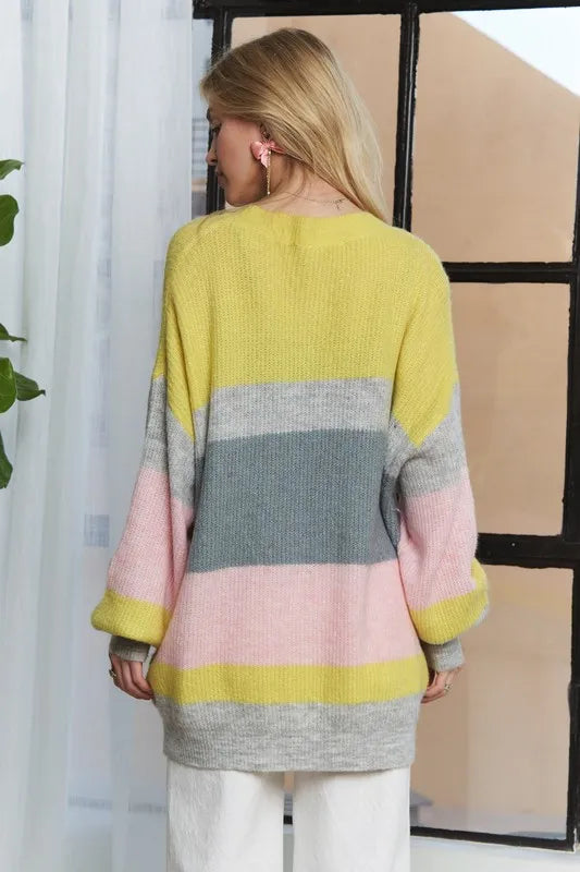 Stripe Round Neck Sweater