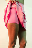 Riffled Tiered Layers Activewear Skirt with Shorts