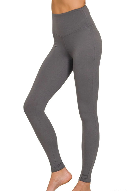 Premium Microfiber Wide Waistband Leggings