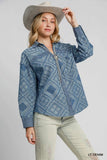 Vintage Patchwork Denim Shirt Jacket