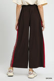 Wide Leg Pants with Bold Side Accent