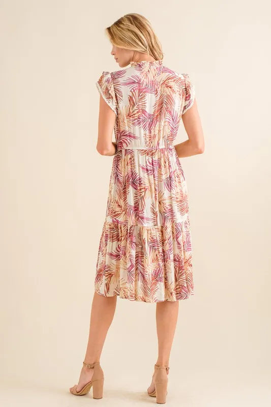 Boho Printed Tiered Dress