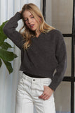 Cropped Hoodie Relaxed Sweater