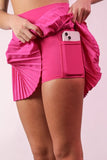Pleated Activewear Skirt with Shorts Inside