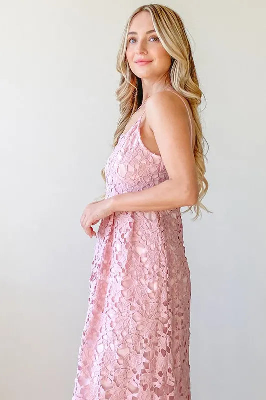 Lace Maxi Cami Dress