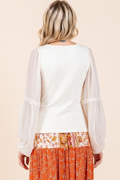 Color Block Round Neck Sweater