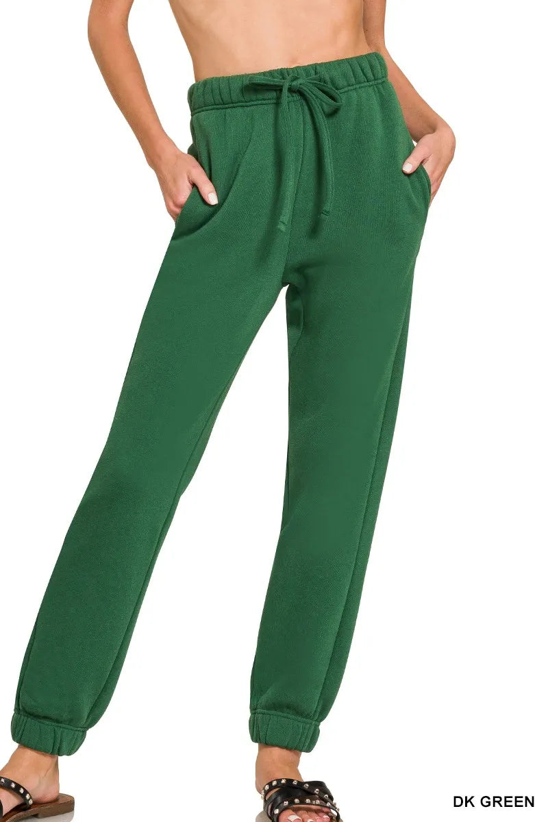 Fleece Jogger Sweatpants With Pockets