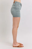 Full Size Hw Garment Dyed & Back Pkt Embroidery Shorts Plus Size