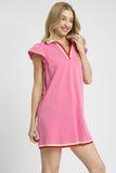 Hooded Sporty Trim Mini Dress