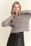 Cut Edge Detail Mineral Washed Sweater