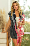 American Flag Fringe Edged Sweater Vest