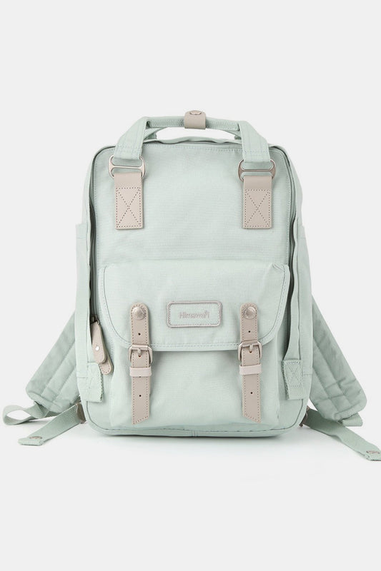 Contrast Water and Scratch-Resistant Nylon Backpack Bag - Mint