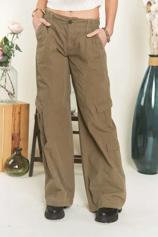 Low Rise Casual Cargo Pants