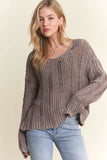 Distressed Mineral Washed Sweater