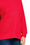 Crew Neck Raglan Knit Pullover Sweater