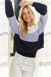 Color Block Comfy Sweater