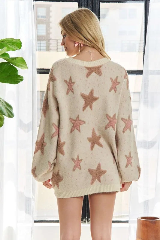 Star Crew Neck Sweater
