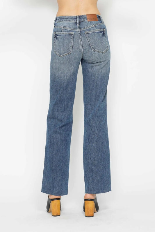 Full-Length Slimming Straight-Leg Jeans