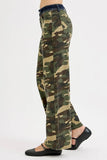 Military-Inspired Wide Leg Denim