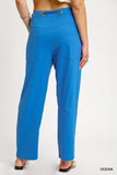 Adjustable Waist Relaxed Fit Pants