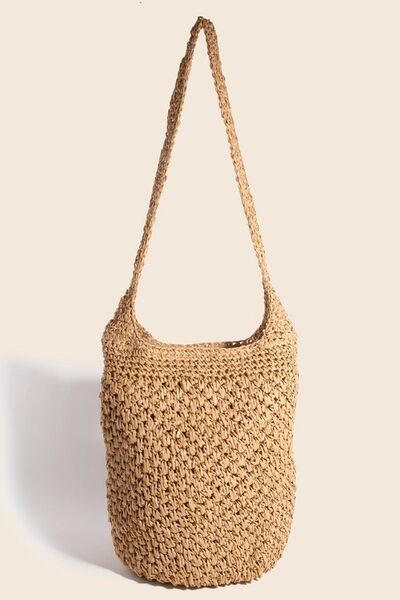 Intricate Braided Hobo Shoulder Bag