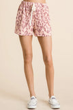 Leopard Print Shorts with Adjustable Drawstring Waist