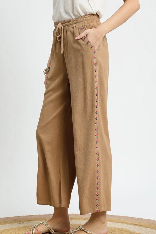 Wide Leg Drawstring Pants