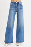 Full Size High Waist Wide Leg Denim