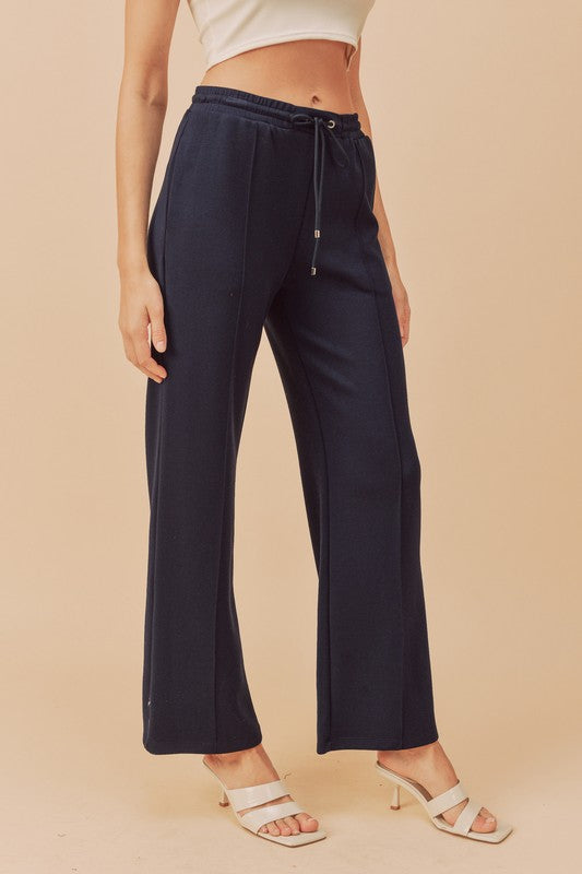 Drawstring Wide Leg Pants