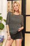  Lightweight Lurex Sweater Knit Top