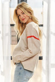 Stripe Accent Sweater Top