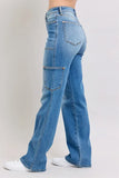 Full Size High Waist 90's Straight Jeans Plus Size