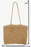 Square Braided Pattern Tote Bag