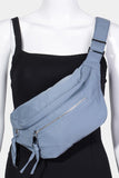 Multi Pocket Nylon Crossbody Bag